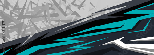 Car wrap decal design vector, custom livery race rally car vehicle sticker and tinting