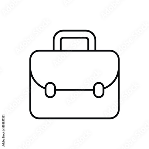 School Bag Icon vector stock illustration