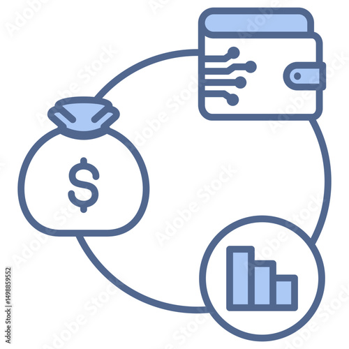 Investment Option Blue Icon