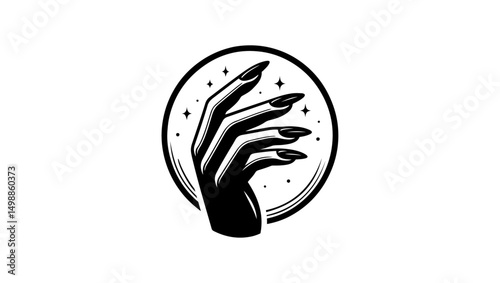 nails, nail finger, finger, nail polish, long nail, logo, vector, icon, hand, hands, people, symbol, illustration, sign, palm, design, silhouette, fingers, friendship, circle