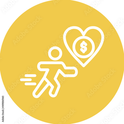 Charity Run Icon