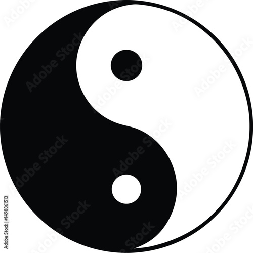 yin yang vector icon