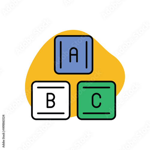 Traning Icon vector stock illustration