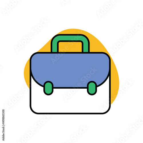 School Bag Icon vector stock illustration