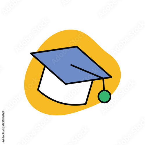 Education Icon vector stock illustration