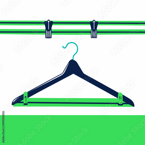 hangers isolated on white background