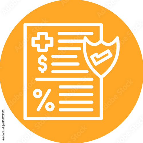 Health Insurance Deductible Icon