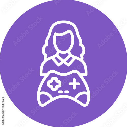 Gamer Female Icon