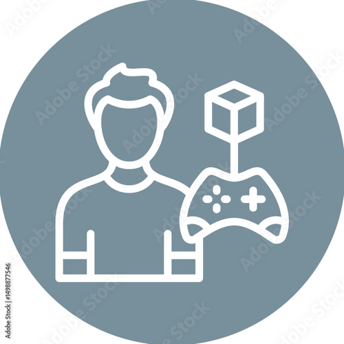 3D Artist Male Icon