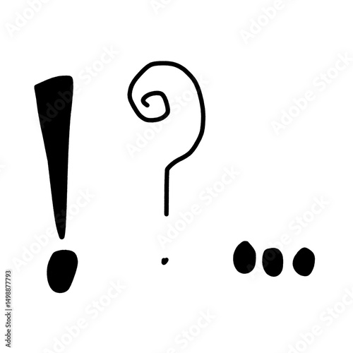 question mark and exclamation mark