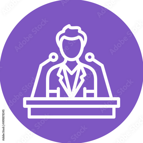 Spokesperson Male Icon