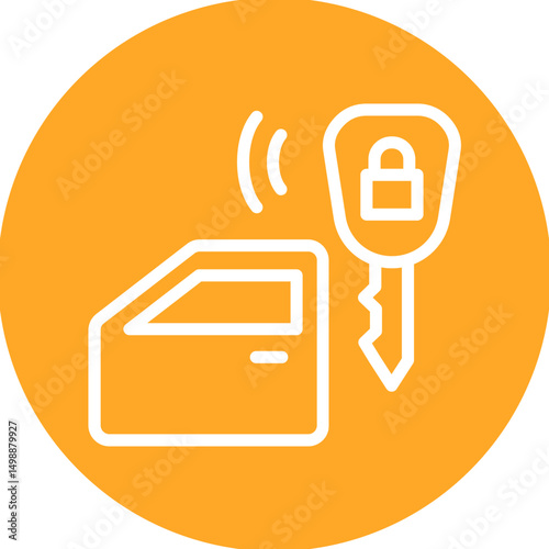 Auto Door Lock Icon