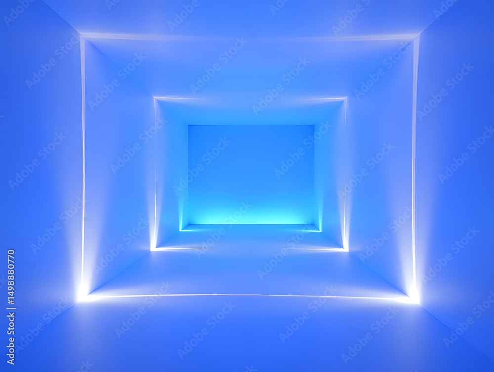 Blue technology abstract photon big data network creative illustration Blue technology abstract photon big data network creative illustration