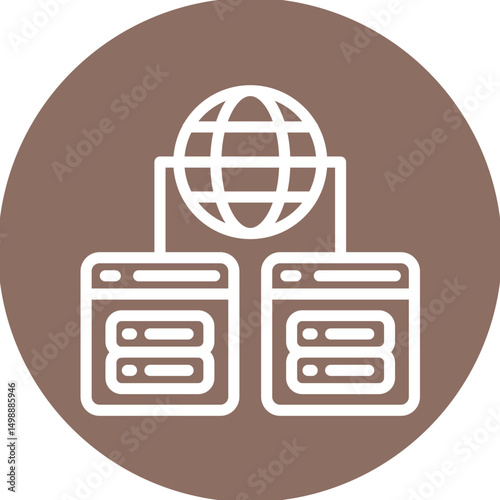 Shared Web Hosting Icon