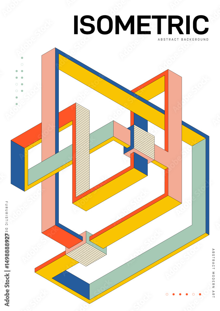 Fototapeta premium ISOMETRIC BG_250518_01