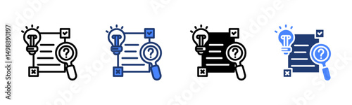 Scrutiny icon sheet multiple style collection