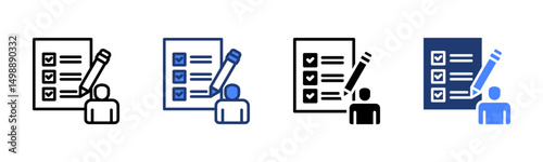 Criteria icon sheet multiple style collection