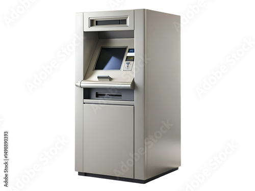 Modern ATM Machine: High-Resolution Image for Banking & Finance Websites