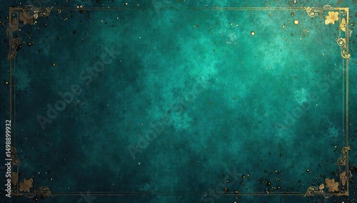A luxurious teal and gold textured background  Perfect for invitations, websites, or branding projects  Rich, opulent tones create a sophisticated aesthetic  , teal, wallpaper