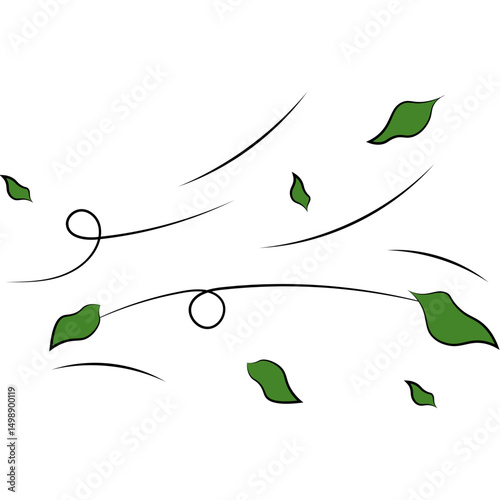 Wind with Leaf