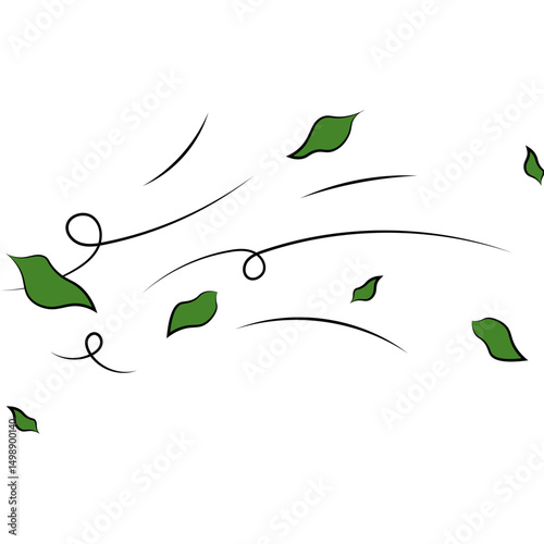 Wind with Leaf