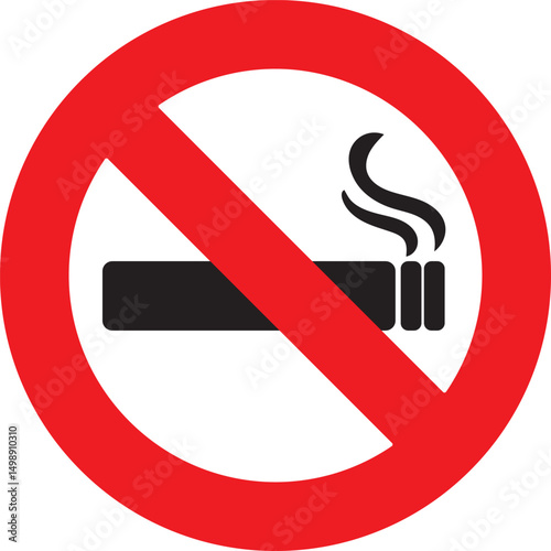 No smoking sign vector icon