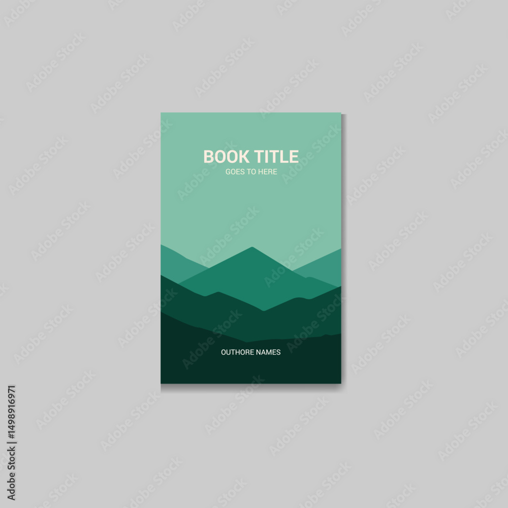 Obraz premium Creative Book Cover Design Template