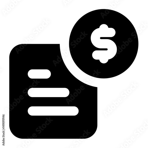 budget plan  icon for illustration