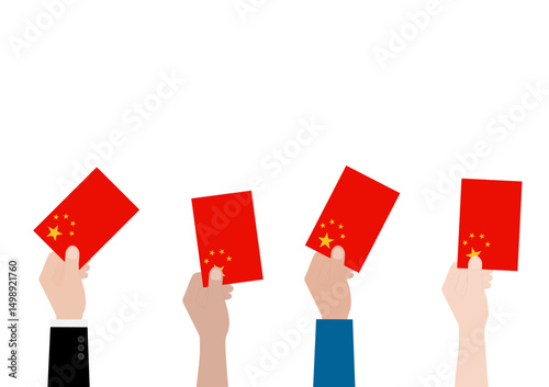 Election in China. Election Concept. Vector Illustration.