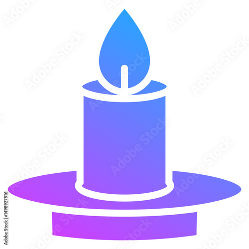 Serene Candle Icon