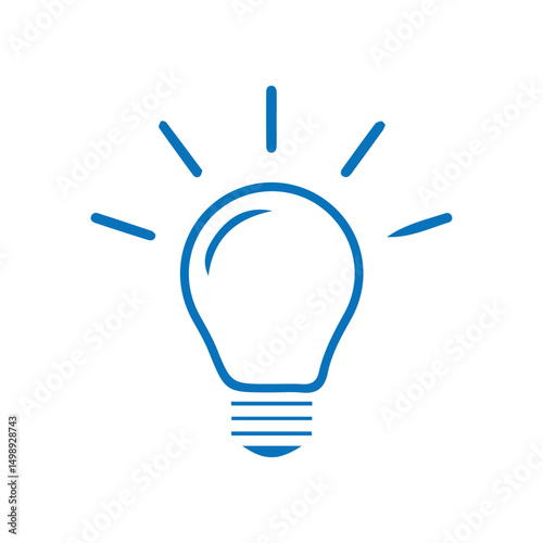 Idea icon. Creative, solution, Innovation, thinking, and strategy icons. Idea lamp bulb symbol. vector illustration eps 10 