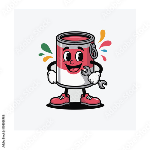 a vibrant cartoon mascot illustration