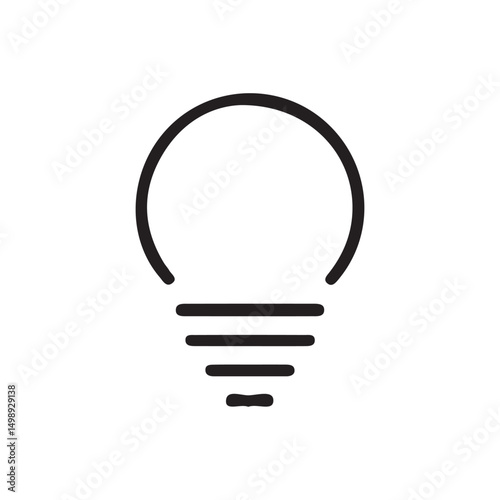 Idea icon. Creative, solution, Innovation, thinking, and strategy icons. Idea lamp bulb symbol. vector illustration eps 10 
