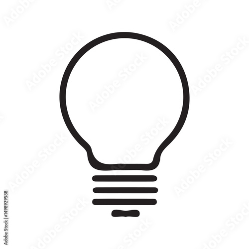 Idea icon. Creative, solution, Innovation, thinking, and strategy icons. Idea lamp bulb symbol. vector illustration eps 10 