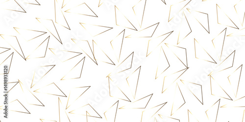 Triangular 3d, modern background Modern geometrical dynamic and seamless abstract white background. Random chaotic lines abstract geometric pattern. .graphic background dots with connections for your