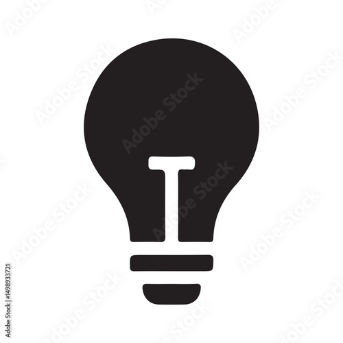 idea sign icon. Light bulb icon. light lamp. Vector illustration eps 10