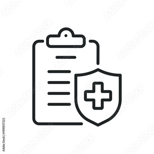 Medical exam thin line icons. Editable stroke and Perfect pixel on transparent background