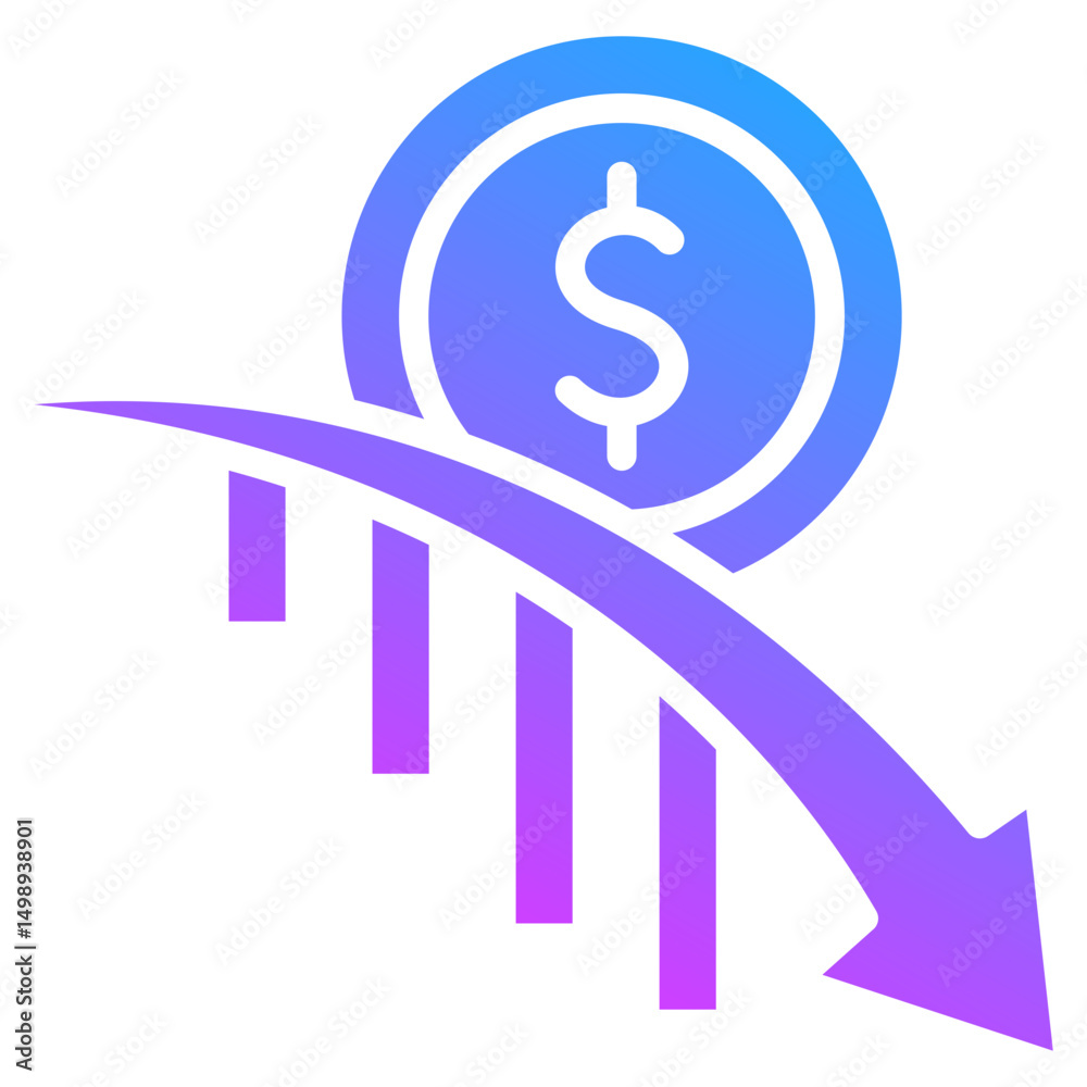 Obraz premium Deflation Icon