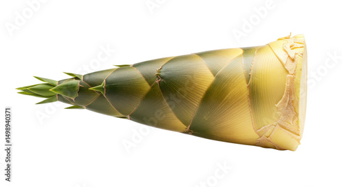 Fresh bamboo shoot isolated on white background