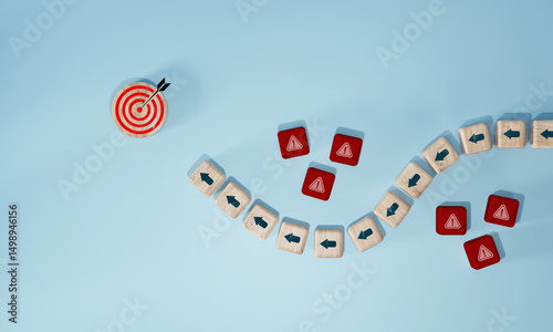 Risk management and assessment concept. To avoid risk, danger or threats in business. Risk aversion or risk management.