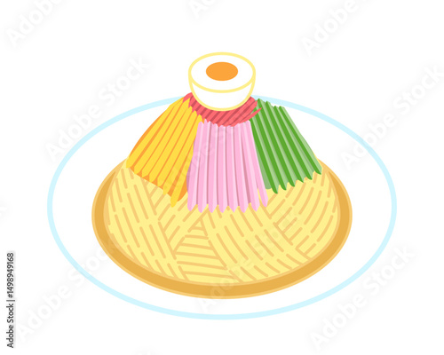 冷やし中華のイラスト
