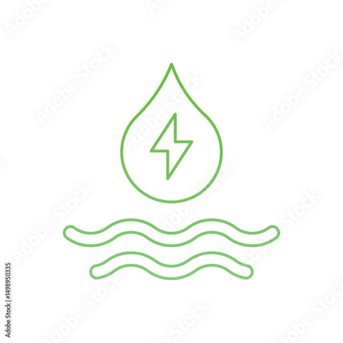 hydropower Vector icon