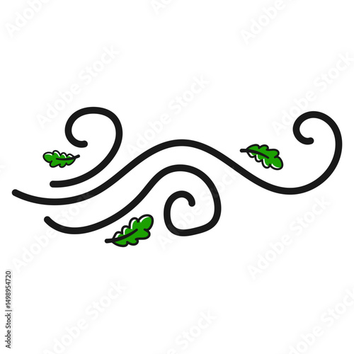 Wind With Leaf