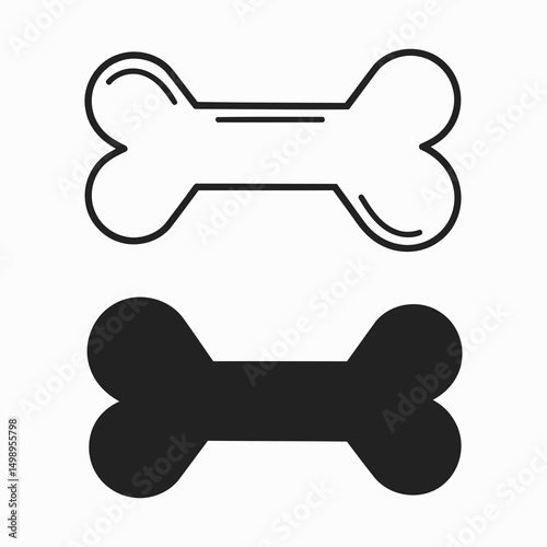 dog bone vector illustration