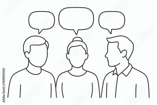Teamwork, Collaboration, Communication Icon