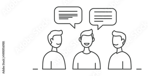 group conversation team icon sign vector
