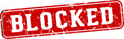 blocked rectangular sign. blocked stamp