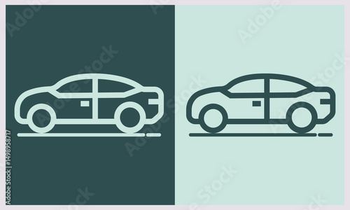 car icon vector illustration with elegant background