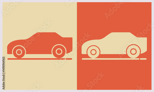 car icon vector illustration with elegant background
