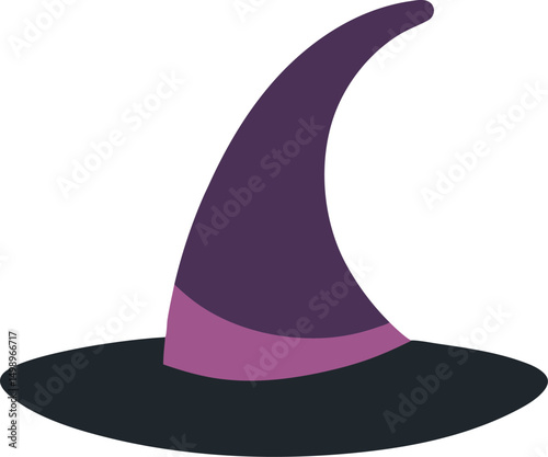 halloween witch hat with magic wand